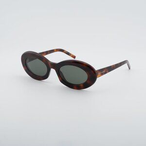 ?️ New Saint Laurent SL301 Lou Lou 003 Sunglasses - Silver Frame, Silver Lenses Saint Laurent SL 301 Loulou Shiny Silver Sunglasses - eye-oo.com main image 4